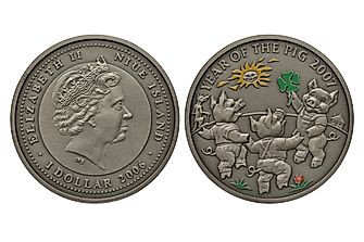 The Currency Of Which Place Features Disney Characters?