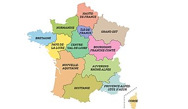 The New 13 Regions of France