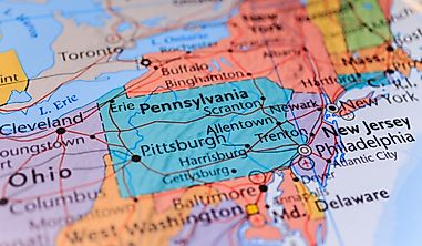 Which States Border Pennsylvania?