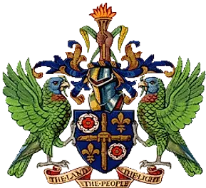 National Coat of Arms Saint Lucia