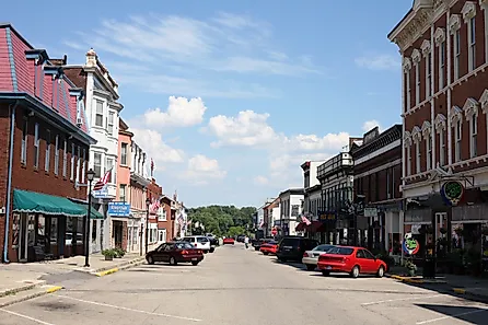 Street view in Aurora, Indiana. Image credit nycscout via Flickr.com