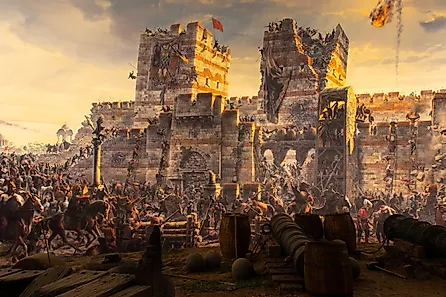 Fall of Constantinople in 1453. Captured by Mehmet. Istanbul, Turkey. Editorial credit: Nurlan Mammadzada / Shutterstock.com