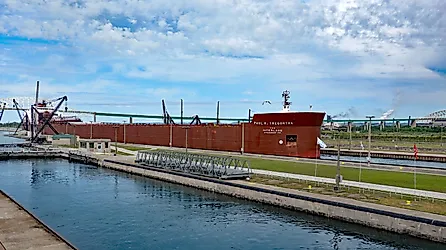  MV Paul R. Tregurtha is a Great Lakes-based bulk carrier freighter. Editorial credit: Thomas Barrat / Shutterstock.com