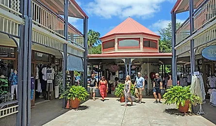 Shopping center in Montville, Queensland.