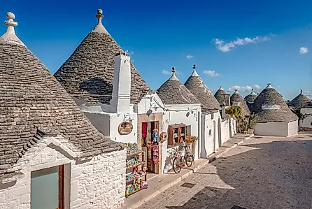 The trulli of Alberobello have been designated as a UNESCO World Heritage Site since 1996.