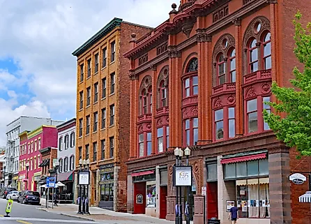 Downtown street in Geneva, New York. Image credit Spiroview Inc via Shutterstock
