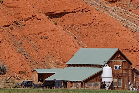 A countryside brewery in Ten Sleep, Wyoming