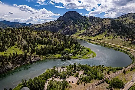  Upper Missouri River in Montana. Credit: Big Bear Aerials/Shutterstock.com