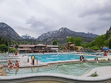 Ouray Hot Springs Pool in Ouray, Colorado.