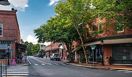 Downtown Berlin, Maryland.