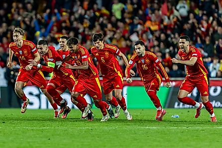 UEFA Nations League quarterfinals between Spain and the Netherlands.Editorial credit: SPORT PRESS MEDIA / Shutterstock.com