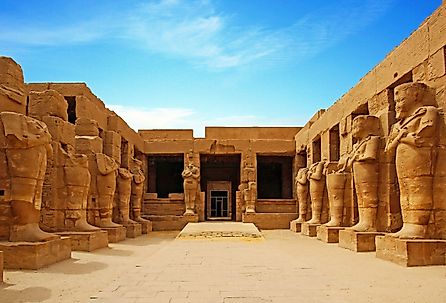 Ancient ruins of Karnak Temple in Luxor, Egypt.
