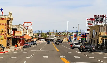 Main Street in Tonopah, Nevada.