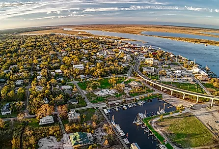 Overlooking Apalachicola, Florida.