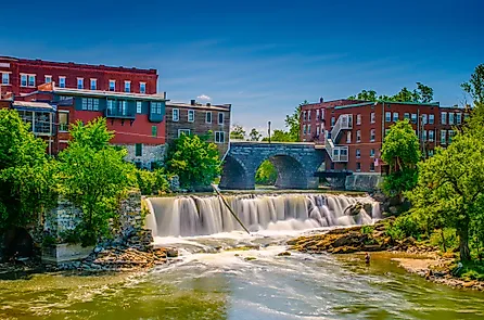 Falls in Middlebury, Vermont.