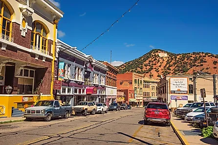 Main Street in Bisbee, Arizona.