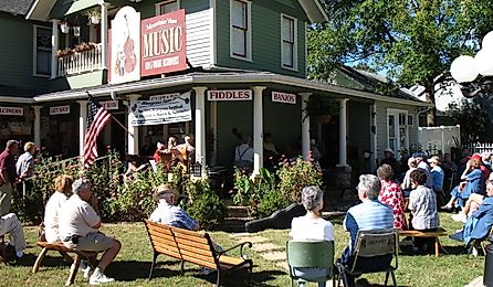 Folk Music Capital of the World, Mountain View, Arkansas. Editorial credit: Travel Bug / Shutterstock.com