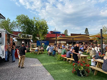 The family-friendly festivities at Whitefish's outdoor venue, Thirty Eight. Photo: Andrew Douglas