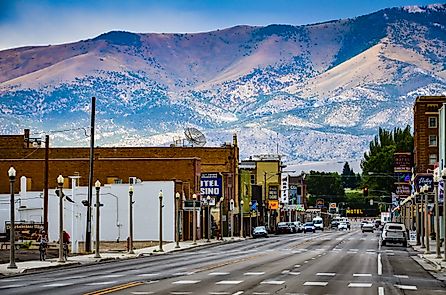 Main street in western town of Ely, Nevada Editorial credit: Sandra Foyt / Shutterstock.com