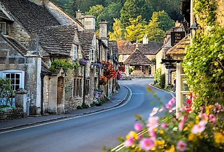 Castle Combe Old Post Office in the Cotswolds. 