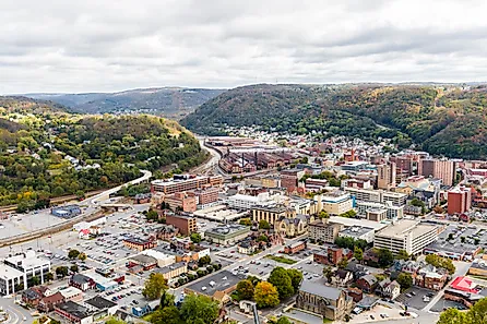 The Town Of Johnstown Pennsylvania From The Highest Poin