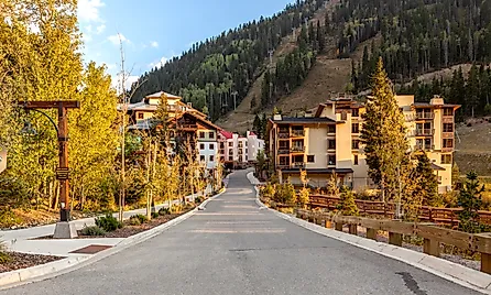 The village of Taos Ski Valley, New Mexico.