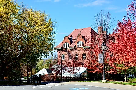 The buildings at the Wells College campus in Aurora, New York. Image credit PQK via Shutterstock.