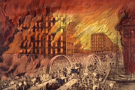 In 1871, Chicago experienced a massive fire that forced the city to rebuild. However, this fire was not among the United States' deadliest.