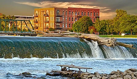 Grand River in Grand Rapids, Michigan.