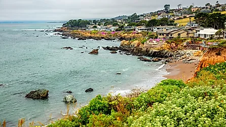 The beautiful coastline of Cambria, California.