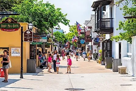 St. George Street in St. Augustine, Florida. Image credit Andriy Blokhin via Shutterstock