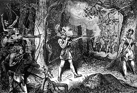 Samuel de Champlain Battles the Iroquois, 1609