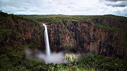 Wallaman Falls in Queensland, Australia.