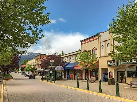 Main Street in Revelstoke, British Columbia.