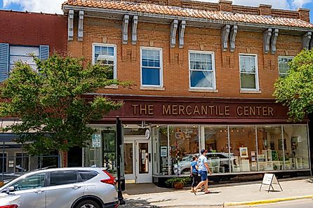 The Mercantile Center is the Home of the Gallery of Arts in Hillsborough, North Carolina