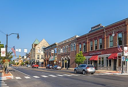 Downtown Greenfield, Indiana. Image credit Roberto Galan via Shutterstock