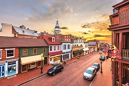 Downtown Annapolis, Maryland.