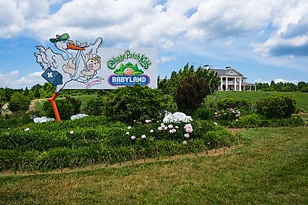 Babyland General Hospital in Cleveland, Georgia, is the birthplace of the popular Cabbage Patch Kids dolls. Editorial credit: Fotoluminate LLC / Shutterstock.com.