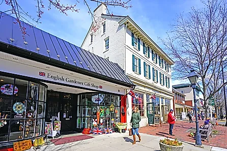 Located in Camden County, New Jersey, the historic town of Haddonfield. Editorial credit: EQRoy / Shutterstock.com