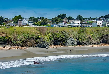 The seacoast village of Mendocino, California.