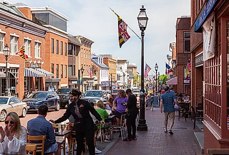 Street view in Annapolis, Maryland. Image credit grandbrothers via Shutterstock