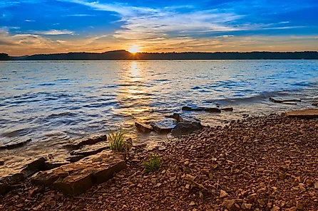 Sunset over Kentucky Lake.