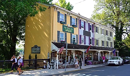 The historic town of Lambertville, New Jersey. Image credit EQRoy via Shutterstock.