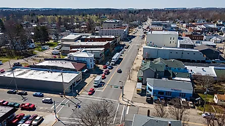 Aerial view of Eaton, Ohio. Image credit: Logan Rickert, CC BY 2.0, via Wikimedia Commons