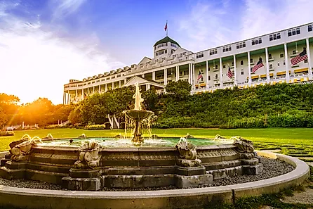 Grand Hotel on Mackinac Island, Michigan. 