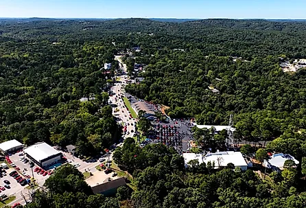 Overlooking Eureka Springs, Arkansas.