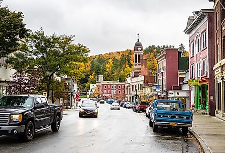 Main Street, Saranac Lake. 186 buildings in the village are listed on the National Register of Historic Places. Image credit Albert Pego via Shutterstock.