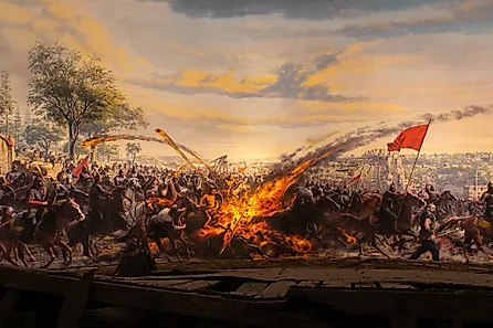 Illustration depicting the Siege of Constantinople. Image credit: Nurlan Mammadzada / Shutterstock.com.