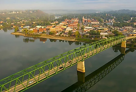 Overlooking Marietta, Ohio.