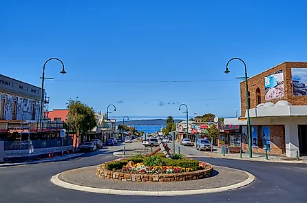 Historic center of the town of Albany, Western Australia.